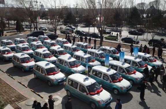Электрические такси в Пекине