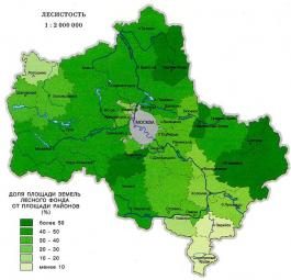Экологические карты Московской области