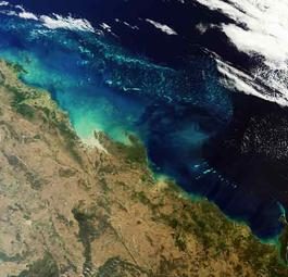 Большой Барьерный риф - единственная живая структура, которую видно из космоса