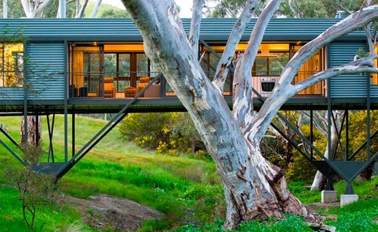 Дом-мост (Bridge House) в Австралии от Max Pritchard Architect