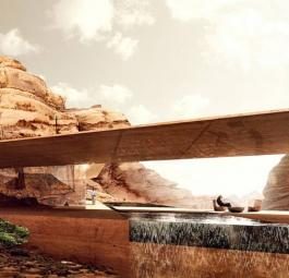 Новый эко-отель в Иордании встроен прямо в скалы