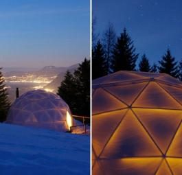 Экологический курорт Whitepod eco resort в швейцарских Альпах