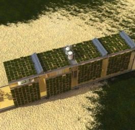 Пышный модульный дом с живыми зелеными стенами Ecobitat