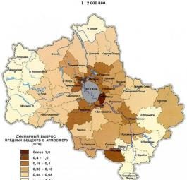 Экологические карты Московской области